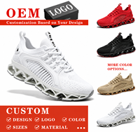 Chaussures de sport décontractées pour hommes en tissu respirant, légères, avec semelle extérieure en MD, pour la course à pied – Vente en gros