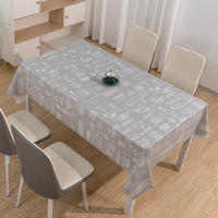 Nappe rectangulaire RNPT marron clair à motif floral subtil pour les fêtes