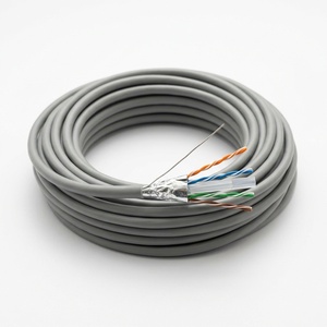 สายแลนอีเธอร์เน็ตแบบมีชีลด์ Hanwei Cat6A F/UTP คุณภาพพรีเมียม สำหรับใช้งานภายในอาคาร ขนาด 23AWG วัสดุ PVC สีเทา ความยาว 305 เมตร รองรับความเร็ว 10Gbps รุ่น CCS-65FG004-CNGY-R305 - Product Image 1