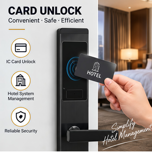 Serrure de porte d'hôtel, carte-clé RFID, application TTLock, serrure intelligente, entrée sans clé en acier inoxydable pour hôtel, appartement - Product Image 4