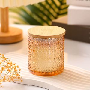 Ins Style Electroplated Ribbed Glass Cup Scented Custom Label Soy <b>Wax</b> Handmade Home Fragrance <b>Candle</b> - Product Image 4