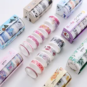 Grosir membuat dicetak kawaii lucu Washi selotip kertas Jepang Washi Tape cetakan khusus