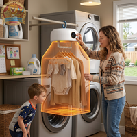 Sèche-linge électrique portable pour usage domestique, séchage rapide et pratique, design pliable compact, pour couvertures et chaussures