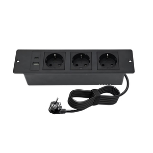 Enchufe oculto de mesa tipo UE Alemania Toma de corriente de escritorio empotrada para electrodomésticos de cocina - Product Image 1