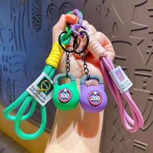 Divertido llavero 3D de Kettlebell con correa para la muñeca, llavero de fitness de PVC suave para colgar en el bolso, regalo novedoso para el gimnasio - Product Image 3