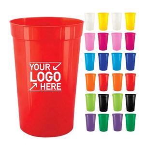 Gobelets en plastique réutilisables personnalisés avec logo pour fêtes, anniversaires, pique-niques, événements sportifs, mariages, stades, cadeaux promotionnels - Product Image 1