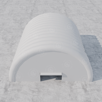 Tente de Contention Gonflable Portable en PVC pour la Décontamination et l'Isolation en Remédiation Environnementale