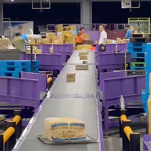 Çeşitli ürün tiplerinin doğru şekilde sıralanması için tasarlanmış Truelisort yüksek kapasiteli tekerlek çapraz sıralayıcı - Product Image 1