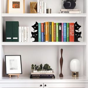 Porte-livres Chat Paresseux pour Étagères – Décoratifs, Modernes, Métalliques et Mobiles pour Livres Lourds – Butées de Livres pour Bureau et Décoration Intérieure - Product Image 5