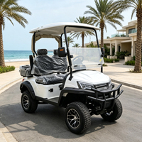 Voiturette de golf électrique 72V Lithium 2 places 7kW Finition brillante Coffre de rangement utilitaire US Equestrian Center