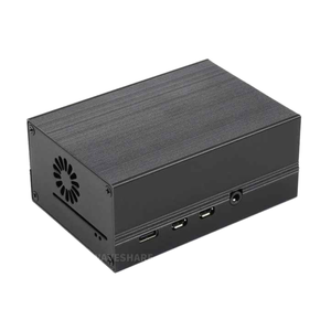 Stripe Aluminum Alloy Cooling Case para <span class=keywords><strong>Raspberry</strong></span> <span class=keywords><strong>Pi</strong></span> <span class=keywords><strong>4</strong></span> Built-in Fin-Type Independent Radiator Módulos eletrônicos e Kits - Product Image 5