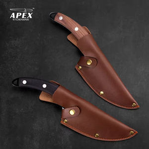 Cuchillo <span class=keywords><strong>de</strong></span> Carnicero Multiusos <span class=keywords><strong>de</strong></span> Acero Inoxidable para Cocina, con Funda <span class=keywords><strong>de</strong></span> Cuero y Revestimiento Antiadherente, Apto para <span class=keywords><strong>Lavavajillas</strong></span> - Product Image 3