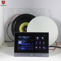 T7  Remote Kontrol Aplikasi Seluler 8 Kanal Sistem Android 2 Zona Lagu Berbeda 7 Inci Tuya WiFi Amplifier Dinding Rumah Pintar