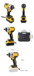 880 Alta Potência Brushless Impacto Elétrica Chave 21V Bateria De Lítio Recarregável Industrial Grade - Product Image 5