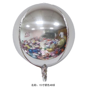 4D bóng tròn hình cầu lá bóng gương kim loại bóng trang trí cho bữa tiệc, đám cưới, sinh nhật globos metalicos - Product Image 3