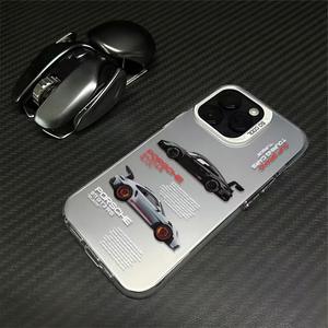 Coque de <span class=keywords><strong>téléphone</strong></span> antichoc en acrylique souple et rigide deux-en-un, design voiture de sport, pour 15 et 17 Pro/16 Pro Max/14 Pro - Product Image 4