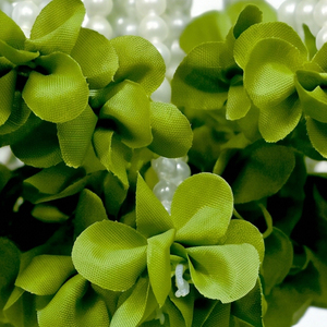 Guirnalda de flores artificiales con perlas AFF-Garland-5.3 Precio Rs.1300/10 piezas {Diferentes colores disponibles} - Product Image 4