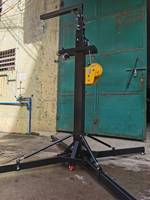 Sistema de torre de elevación de soporte de manivela móvil telescópico de servicio pesado para armazón de iluminación de eventos
