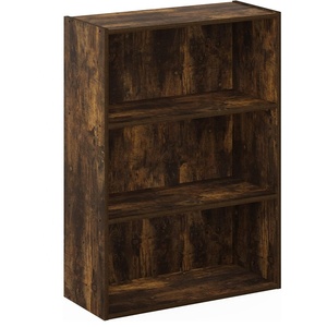 Estantería abierta de 3 niveles de estilo campestre, estantería de madera rústica, <span class=keywords><strong>mesa</strong></span> para <span class=keywords><strong>cocina</strong></span>, sala de estar, espacio de almacenamiento para herramientas de ropa - Product Image 2