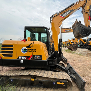 Excavatrice utilisée de Sany60C excavatrice hydraulique de la chenille Sany60 petite excavatrice SY60C de bon état - Product Image 1