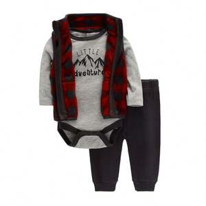 <span class=keywords><strong>Kids</strong></span> Wear Fabricante Recém-nascido 100% Algodão Terno Criança Inverno Bodysuit Moda Roupas De Bebê - Product Image 5