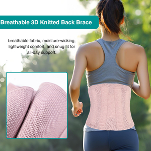 2025 New Màu Hồng Màu Eo Hỗ Trợ Có Thể Điều Chỉnh 3D Đan Thấp Thắt Lưng Cột Sống Vành Đai Thắt Lưng Tông Đơ Lại Cú Đúp Cho Phụ Nữ - Product Image 6