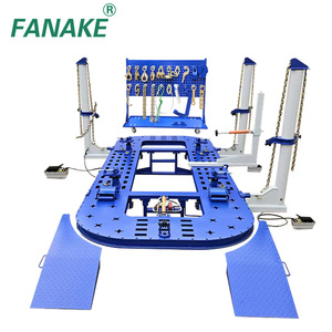Máquina Enderezadora de Chasis para Carrocería Fanake con Plataforma Giratoria de 360°, Abrazaderas Ajustables de Acero Inoxidable/Manganas - Product Image 3