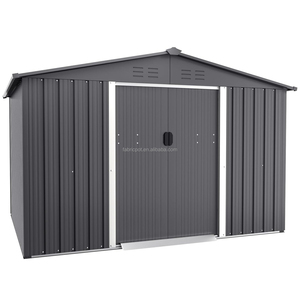 Offre Spéciale : Abri de Jardin en Acier 10x8 10x12 pour Vélos, Extérieur, Étanche et Durable - Product Image 1