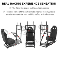 Cockpit de simulation de course automobile personnalisé GY085 pour Thrustmaster TX Racing Wheel, G27, G29