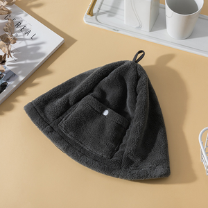 Gorro de Sauna de Tela de Rizo con Logotipo Personalizado - Tamaño Ajustable, Gorro de Baño Absorbente para Spa y Ducha - Product Image 6