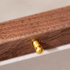 Boîte à montres en bois de noyer <span class=keywords><strong>noir</strong></span> de luxe sur mesure, boîte à montres haut de gamme avec <span class=keywords><strong>3</strong></span> emplacements, étui de présentation avec doublure en velours doux et fermoir en métal - Product Image 4