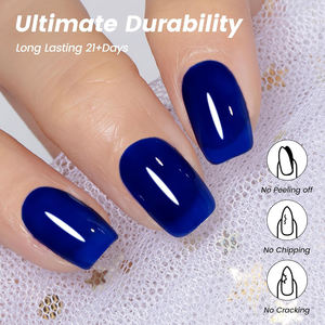 Ensemble de vernis à ongles en gel <span class=keywords><strong>bleu</strong></span> <span class=keywords><strong>marine</strong></span> Kudan, gris nude <span class=keywords><strong>bleu</strong></span> bébé, kit de vernis à ongles en gel à séchage UV pour salon et <span class=keywords><strong>nail</strong></span> <span class=keywords><strong>art</strong></span> DIY à domicile - Product Image 3