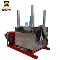 Machine de marquage routier Lighten Traffic LT-HST800 18HP à cylindre hydraulique unique, avec cuve de fusion à chaud de 800 kg et préchauffeur thermoplastique, haute performance