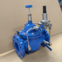 400X-10Q vanne de contrôle de débit vanne hydraulique en fonte vanne de réduction de pression DN50 pour l'eau