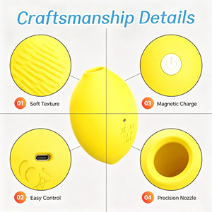 Vibrateur en forme de citron pour <span class=keywords><strong>femmes</strong></span>, stimulateur clitoridien et des mamelons, jouet sexuel pour adultes, personnalisation du logo gratuite - Product Image 5