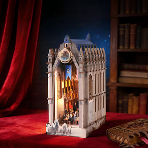 Vente en gros usine : Kit <span class=keywords><strong>de</strong></span> maison miniature 3D en bois Cathédrale <span class=keywords><strong>de</strong></span> <span class=keywords><strong>Poudlard</strong></span>, maison <span class=keywords><strong>de</strong></span> poupée en bois Book Nook et collection d'objets décoratifs - Product Image 2