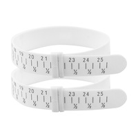 Outil de mesure de bijoux PE 15-25 règle de mesure de bracelet avec loupe règle d'anneau de taille américaine pour la mesure