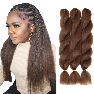 FX-HA05 thời trang cao cấp tổng hợp Jumbo Braid Crochet phần mở rộng tóc mềm Braid tóc bán buôn màu tinsel long lanh dreadlocks - Product Image 1