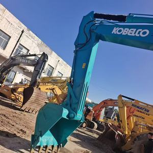 Excavatrice KOBELCO SK200 modèle 2022, couleur turquoise, d'occasion, robuste, 20 tonnes, capacité de la benne de 0,53 m³, équipement de construction - Product Image 4