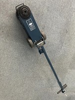 Cric hydraulique pneumatique 50/80/100T, cric pneumatique portable avec grandes roues