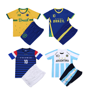 Camiseta de fútbol personalizada de la selección nacional OEM, camisetas de fútbol de la Copa Euroamericana, uniformes de Fútbol Escolar de secado rápido de verano para niños - Product Image 2