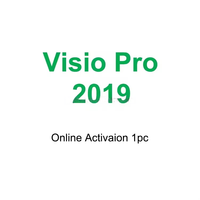 QIDUO Visio Professional 2019 Edición Enterprise, Clave de Licencia Vitalicia para 1 PC, Compatible con Linux/MAC - En Stock