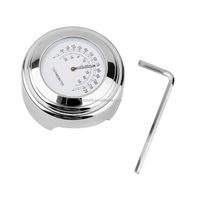 RTS Tahan Debu Kuarsa Paduan Aluminium Stang Sepeda Motor Tahan Air Universal Mobil Stang Termometer