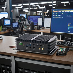 Industrias Mini PC con <span class=keywords><strong>I7</strong></span> 1255U 3 LAN Gigabit y 8 RS232 RS485 con enchufes AU/US/EU y JP - Product Image 1