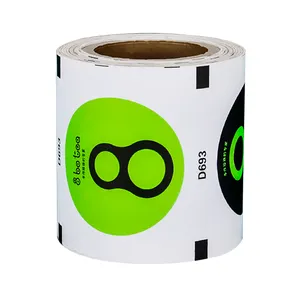 Custom Printed Bubble Tea Sealing Film Plastic/Paper Cups Paper Sealer Film Rolls