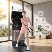 Miroir de fitness intelligent IMBODY POWER Q, équipement de musculation multifonctionnel pour la maison, machine de musculation sur pied avec écran de 23,8 pouces