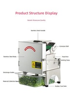 Machine de découpe de légumes et de découpe en anneaux de piments électrique motorisée multifonctionnelle pour les usines de snacks