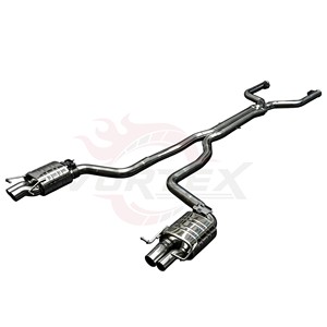 Sistema de Escape Catback con Válvulas Vortex SS304 para Mercedes AMG C63 W205 C63 S 4.0L V8 Biturbo M177, Tubo en X, Puntas Cuádruples, Sistema de Carreras - Product Image 6