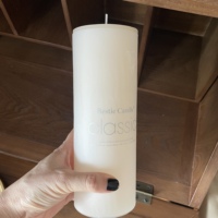 Bougies Pilier Crème Non Parfumées en Cire de Paraffine – Ensemble Classique Rustique de Bougies Cylindriques et Carrées pour Remise de Diplôme, Diwali, Mariage, Décoration Intérieure