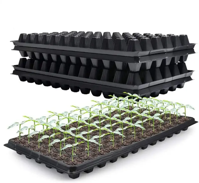 Offres Spéciales plastique semis pépinière boîte de transport assiette plante Pot plateau pour légume fleur arbre tabac baie graine